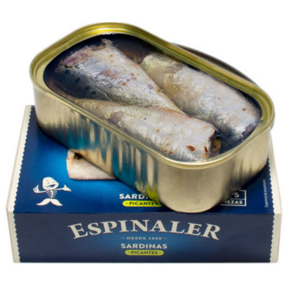 Espinaler Baby Sardines in Spicy Olive Oil 10/12 Classic Line - 115g