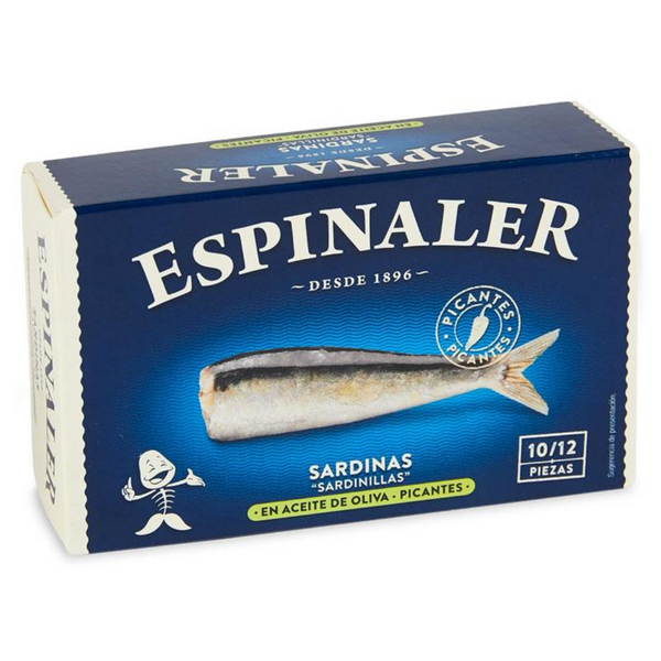 Espinaler Baby Sardines in Spicy Olive Oil 10/12 Classic Line - 115g